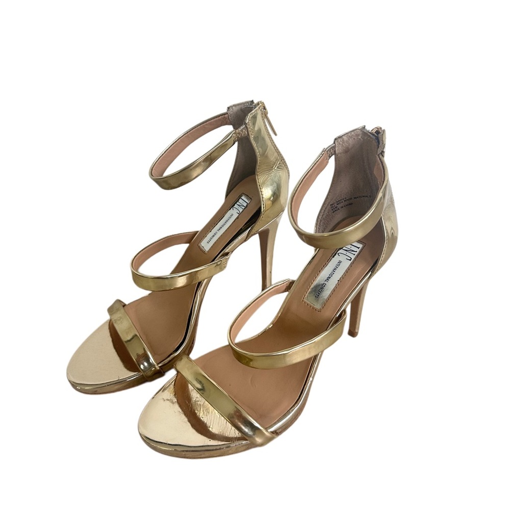 INC GOLD HIGH HEELS